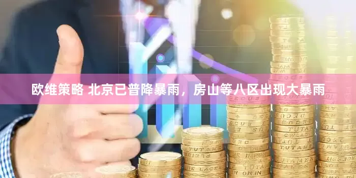 欧维策略 北京已普降暴雨，房山等八区出现大暴雨