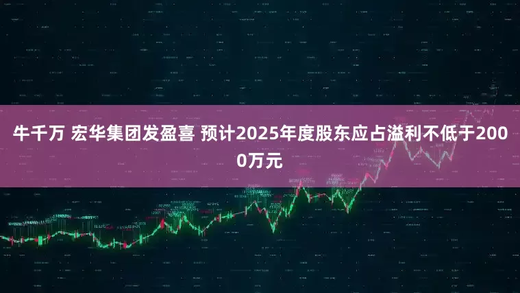 牛千万 宏华集团发盈喜 预计2025年度股东应占溢利不低于2000万元