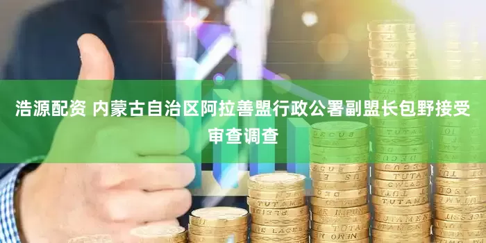 浩源配资 内蒙古自治区阿拉善盟行政公署副盟长包野接受审查调查